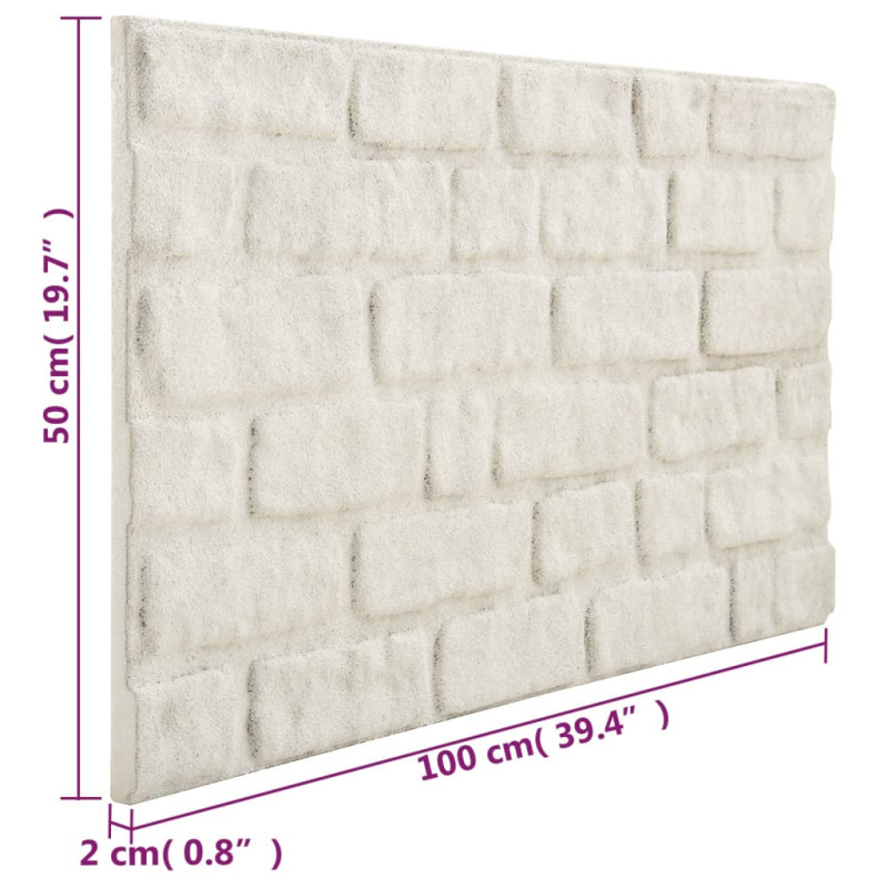 Panneaux muraux - Brique Blanc